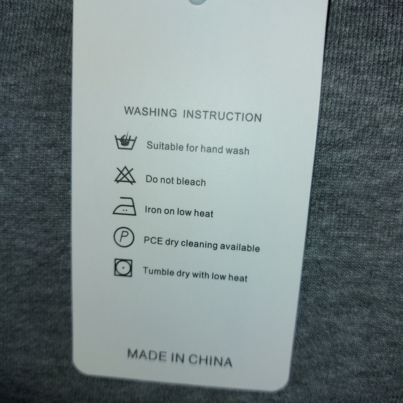 Crewneck Sweatshirt with Pockets. Heather grey. XL - Picture 4 of 4